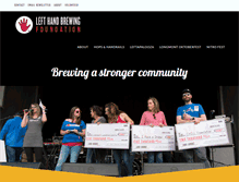 Tablet Screenshot of lhbfoundation.org